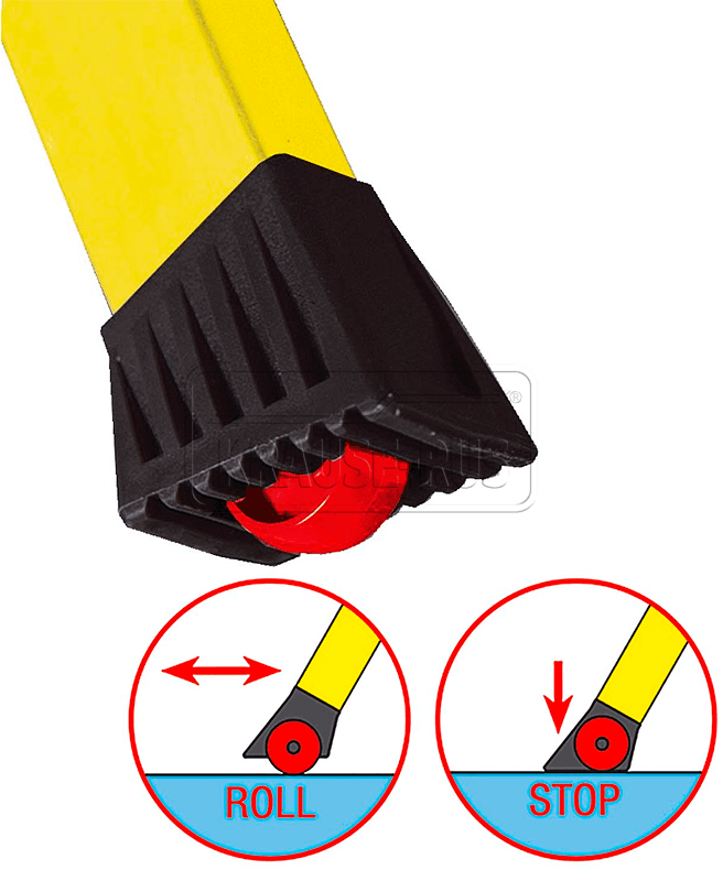 Опорная насадка боковины с роликом для Krause Rolly 2х3, 212429