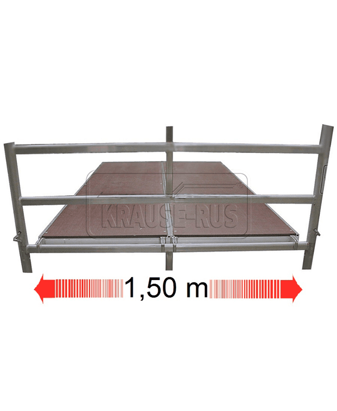 Помост для вышки-туры Krause STABILO 2 м, алюминий/дерево 701251