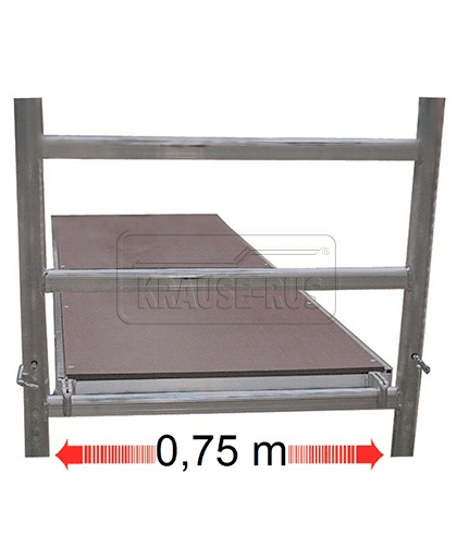 Помост для вышки-туры Krause STABILO 2 м, алюминий/дерево 701251