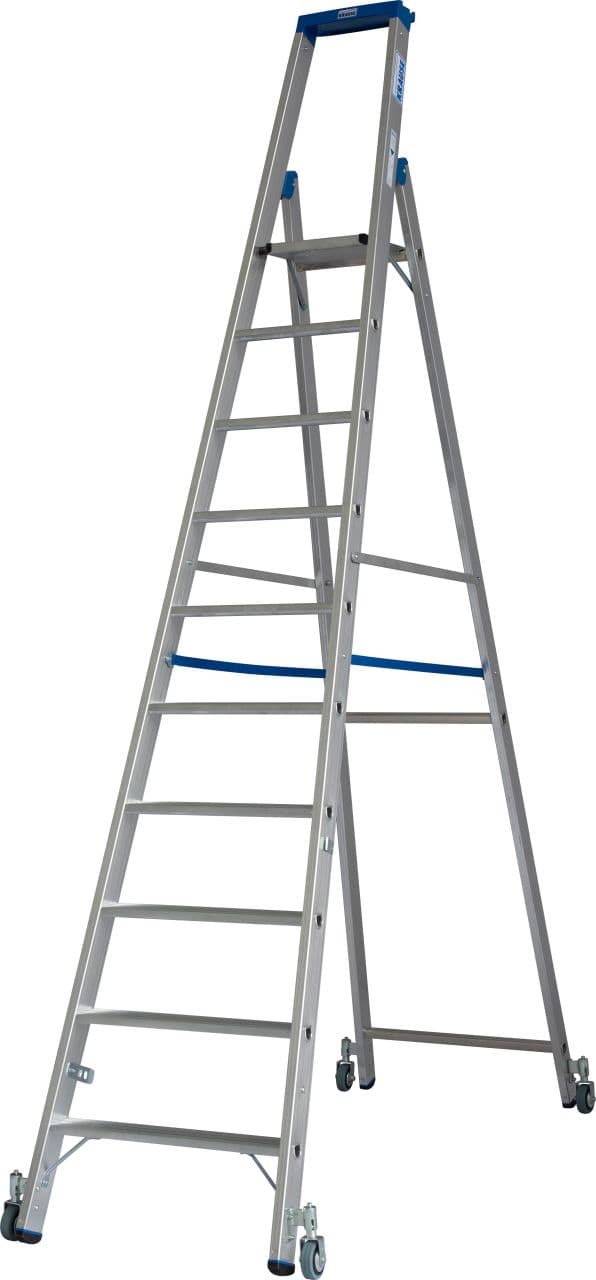 Передвижная стремянка Krause STABILO 10, с роликами 124661