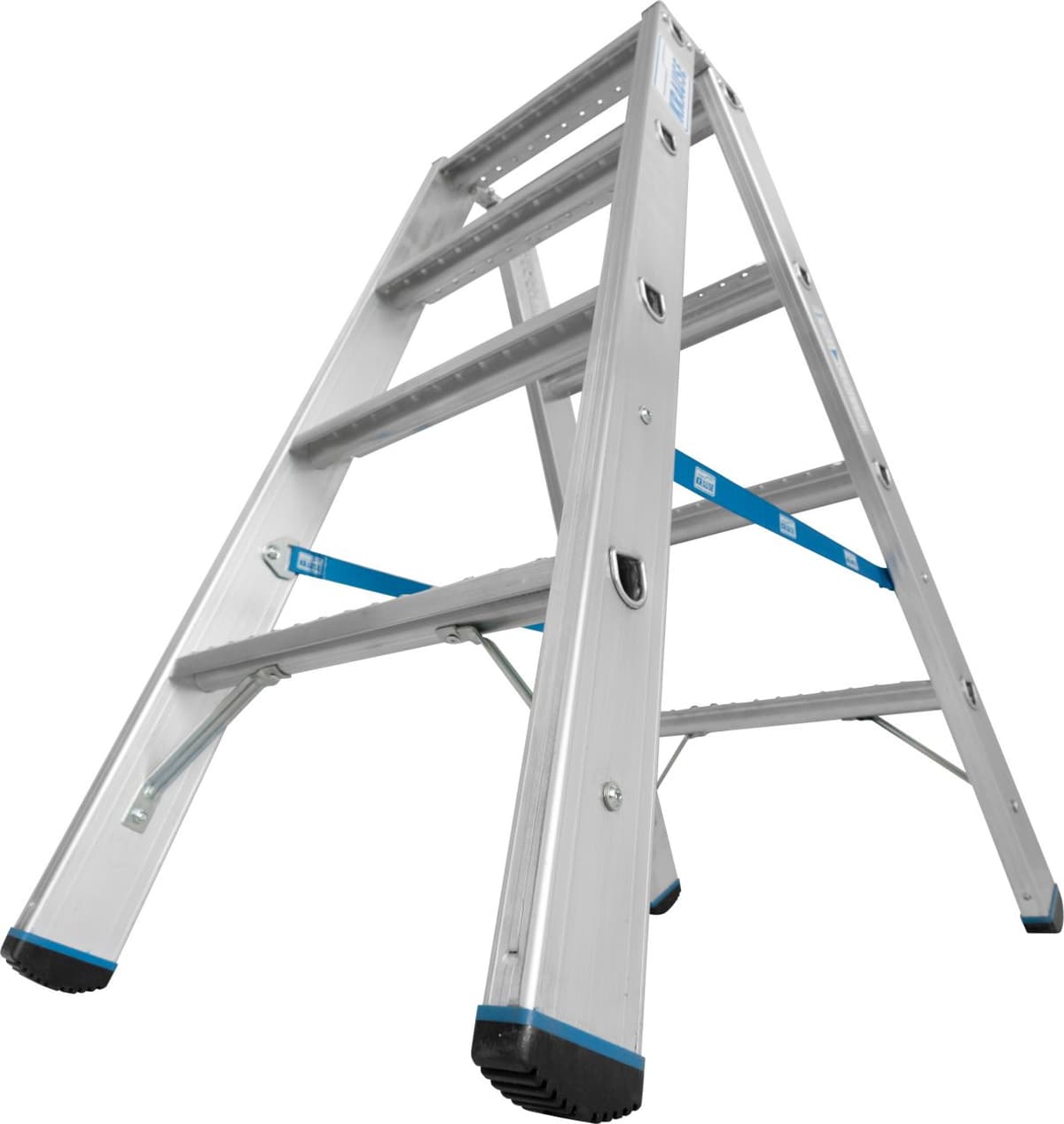 Двухсторонняя стремянка Krause Stabilo со ступенями R13 2x4 136145