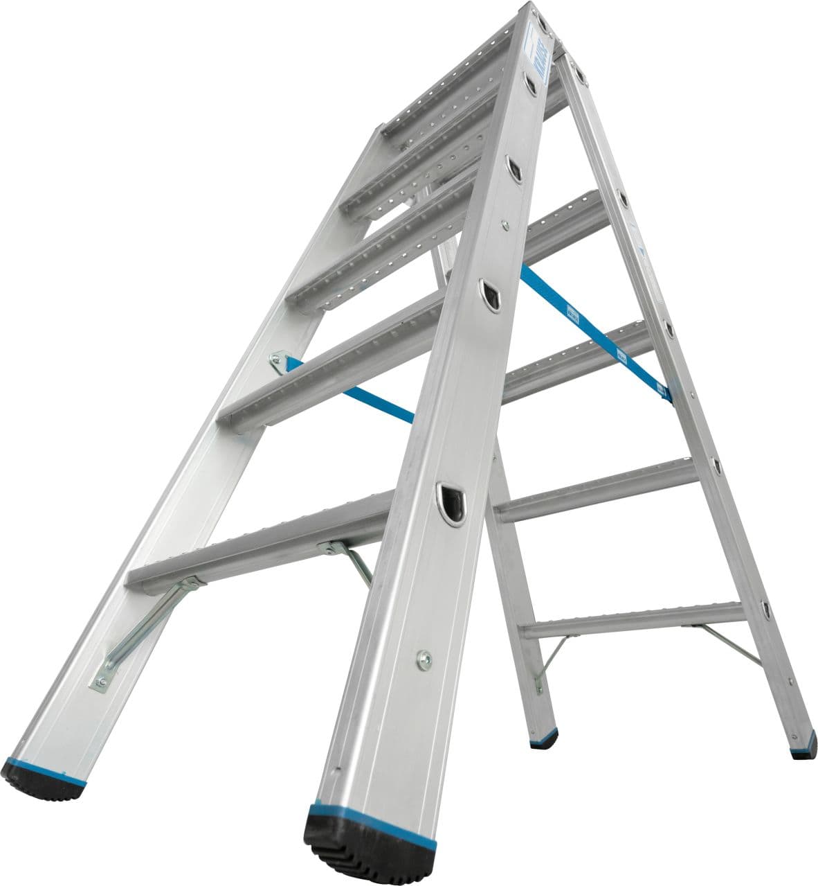 Двухсторонняя стремянка Krause Stabilo со ступенями R13 2x5 136152