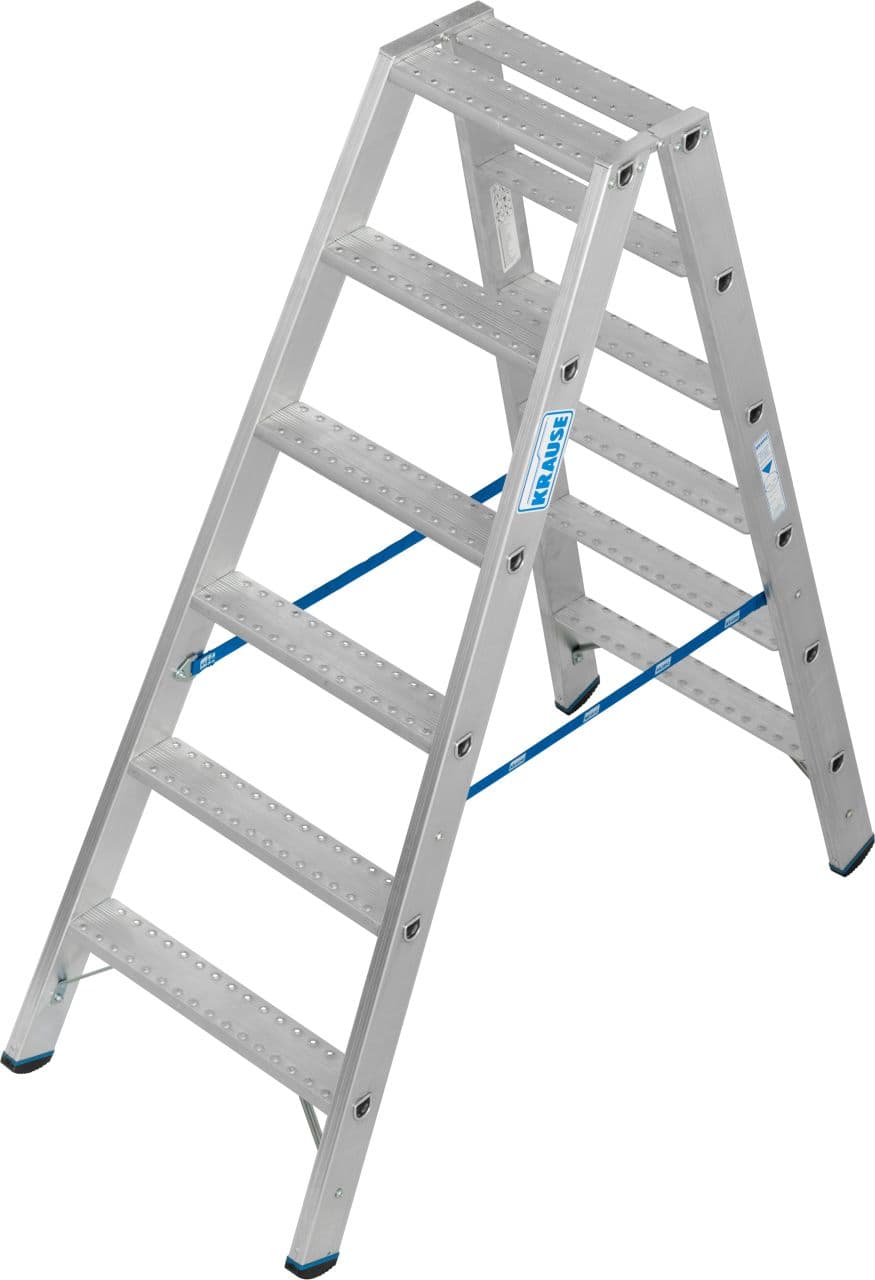 Двухсторонняя стремянка Krause Stabilo со ступенями R13 2x6 136169