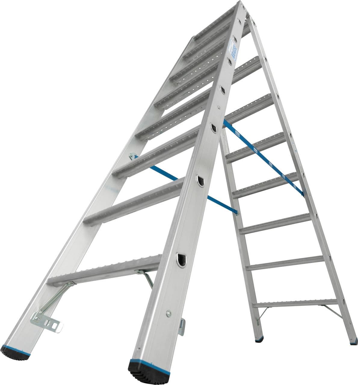Двухсторонняя стремянка Krause Stabilo со ступенями R13 2x8 136183