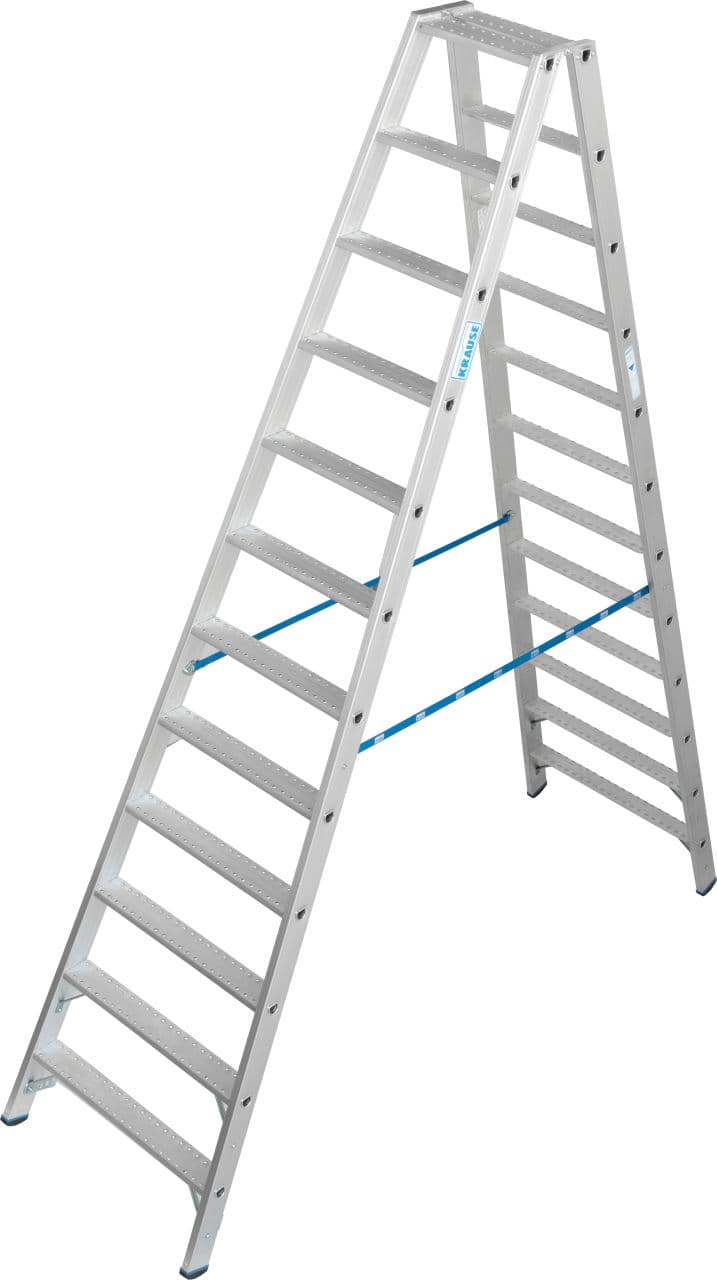Двухсторонняя стремянка Krause Stabilo со ступенями R13 2x12 136220