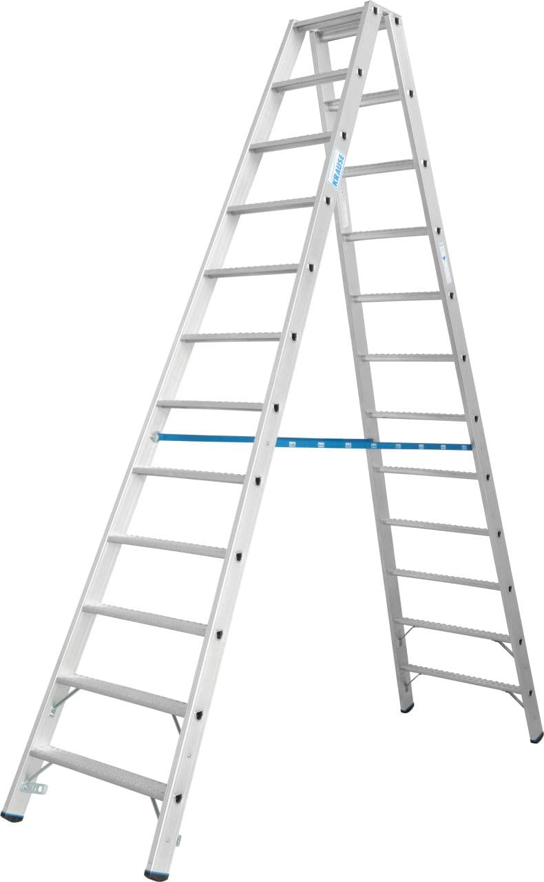 Двухсторонняя стремянка Krause Stabilo со ступенями R13 2x12 136220
