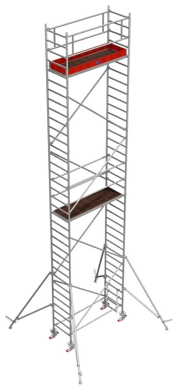 Вышка-тура Krause STABILO Professional серия 1000 2 х 0,75 м рабочая высота 10,3 м 738103