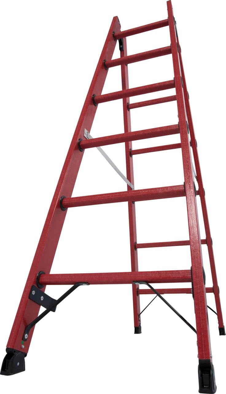 Диэлектрическая двухсторонняя стремянка Krause 2x6, 819727