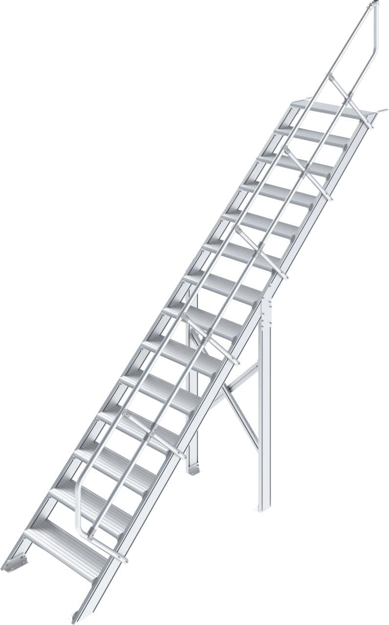 Трап Krause STABILO 15, рифленый алюминий, шир 800 мм, 45° 822642