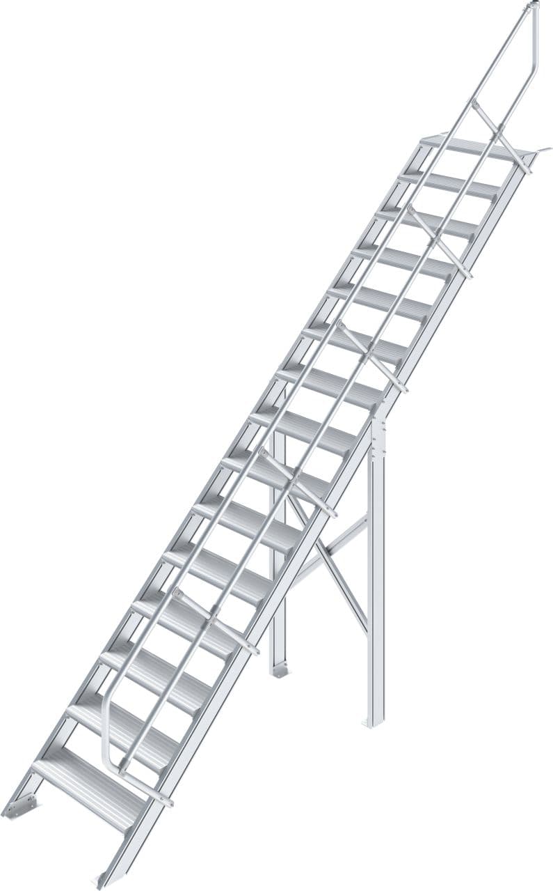 Трап Krause STABILO 16, рифленый алюминий, шир 600 мм, 45° 822451
