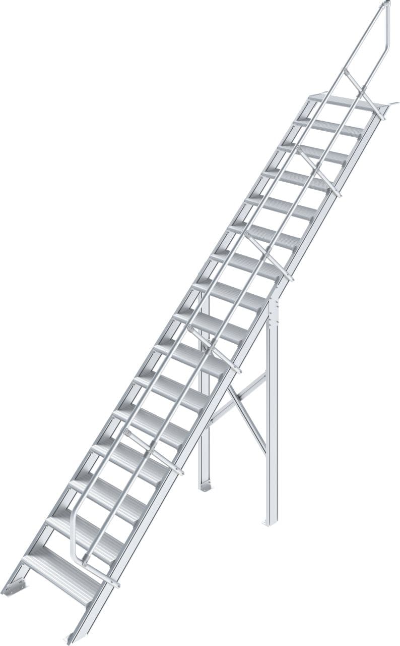 Трап Krause STABILO 17, рифленый алюминий, шир 1000 мм, 45° 822864