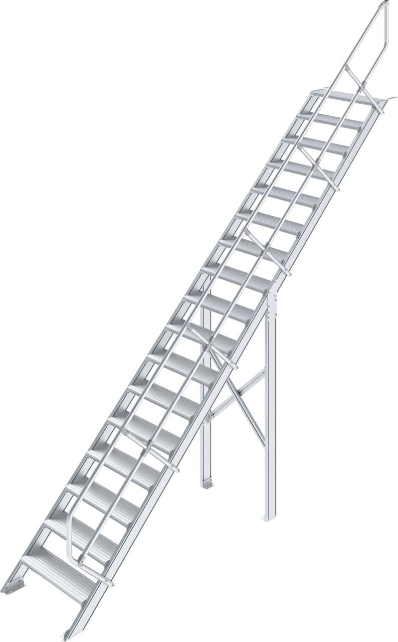 Трап Krause STABILO 18, рифленый алюминий, шир 1000 мм, 45° 822871
