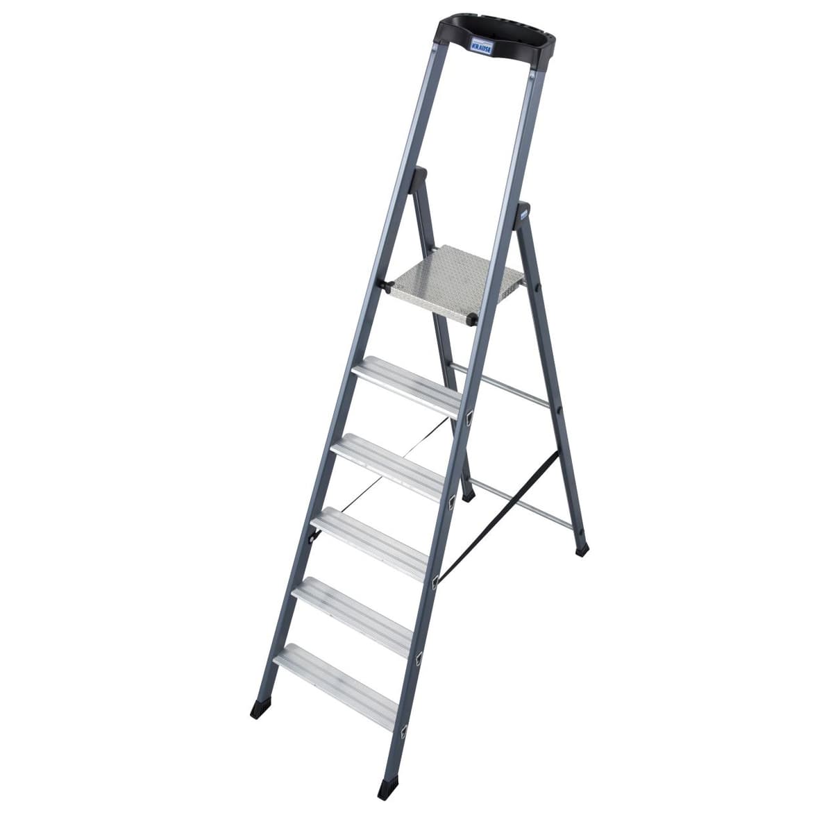 Анодированная стремянка Krause SePro S 6 ступеней 124203