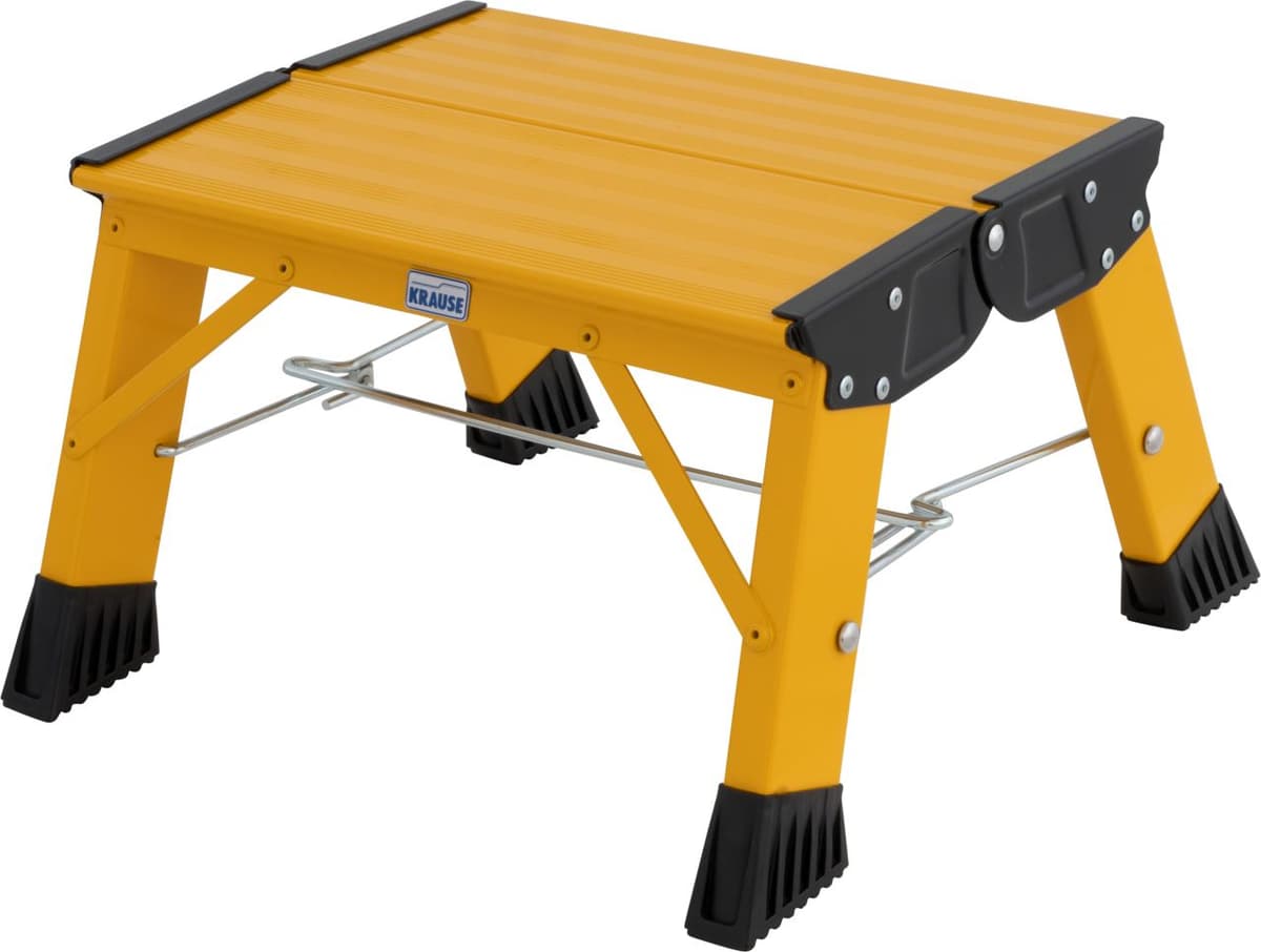 Подставка складная Krause Monto Treppy 2, желтая 130334