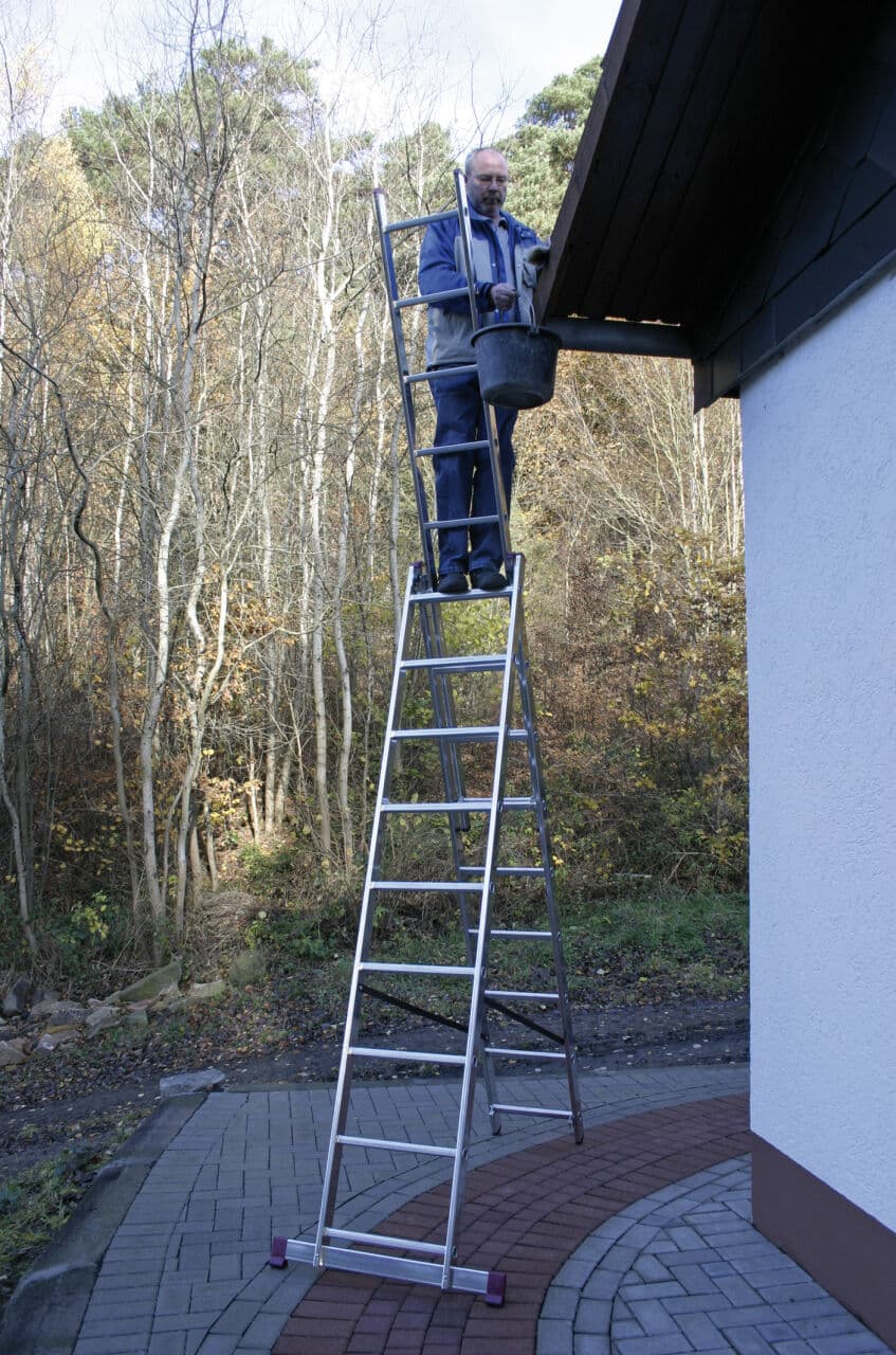 Трехсекционная лестница Krause Corda 3х9 010391