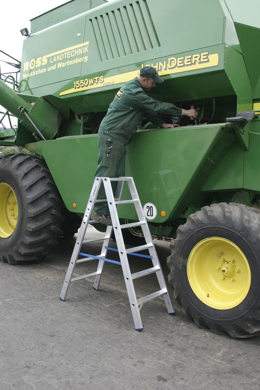 Двухсторонняя стремянка Krause STABILO 2x6, 124746