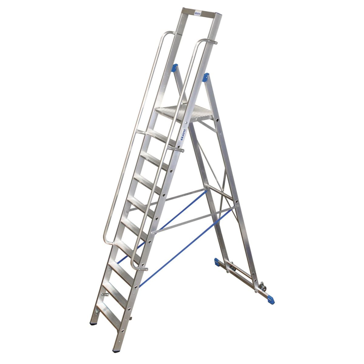 Передвижная стремянка Krause STABILO 10 с площадкой, 127808