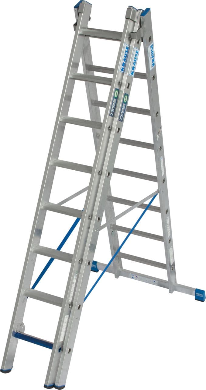 Трехсекционная универсальная лестница Krause Stabilo +S 3х8 131652