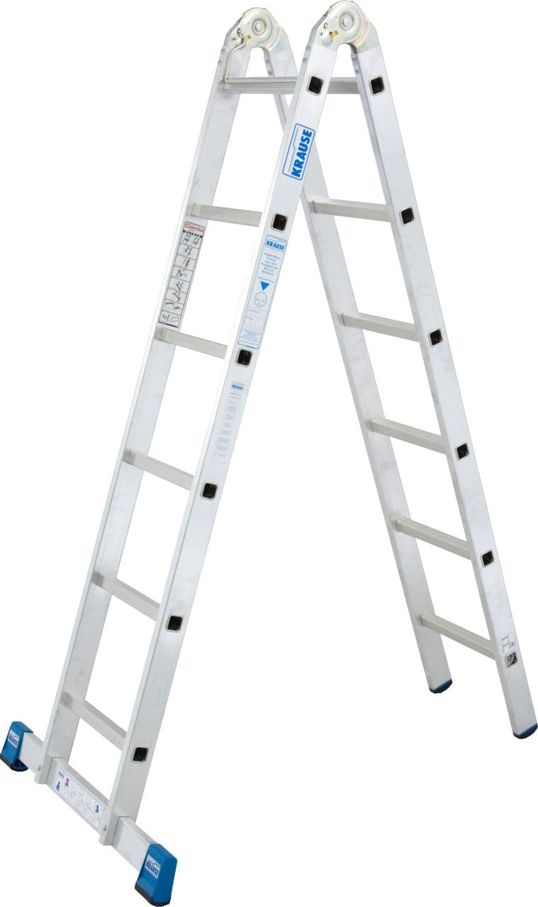 Двухсекционная шарнирная стремянка Krause STABILO 2x6, 133908