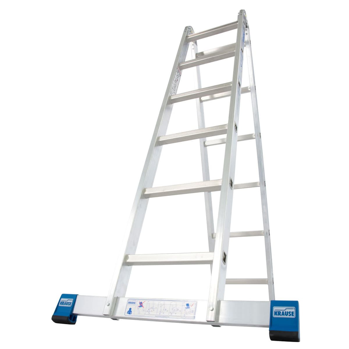 Двухсекционная шарнирная стремянка Krause STABILO 2x6, 133908
