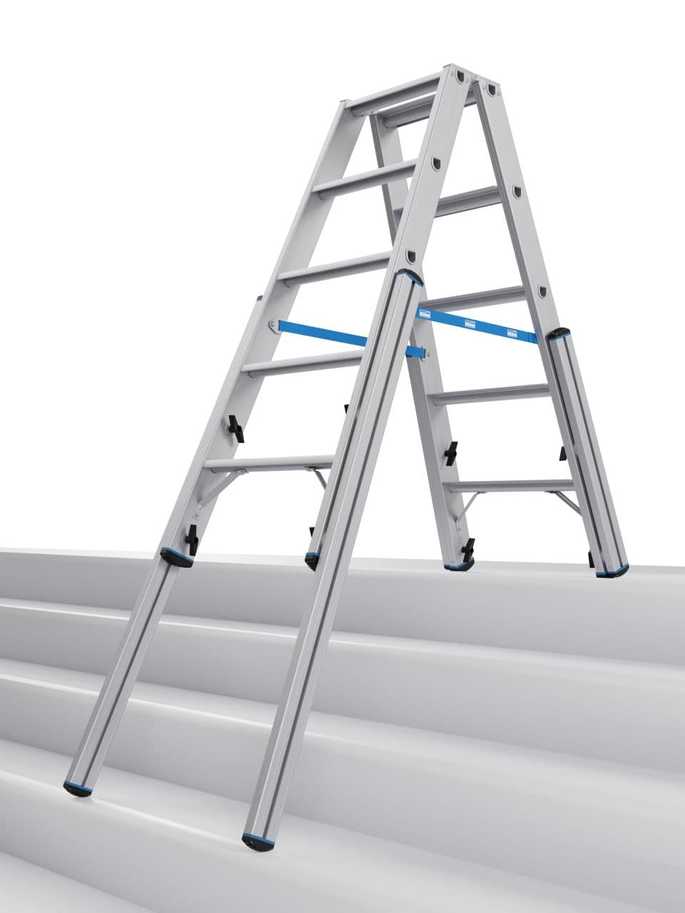 Телескопическая двухсторонняя стремянка Krause Stabilo 2х5 134875