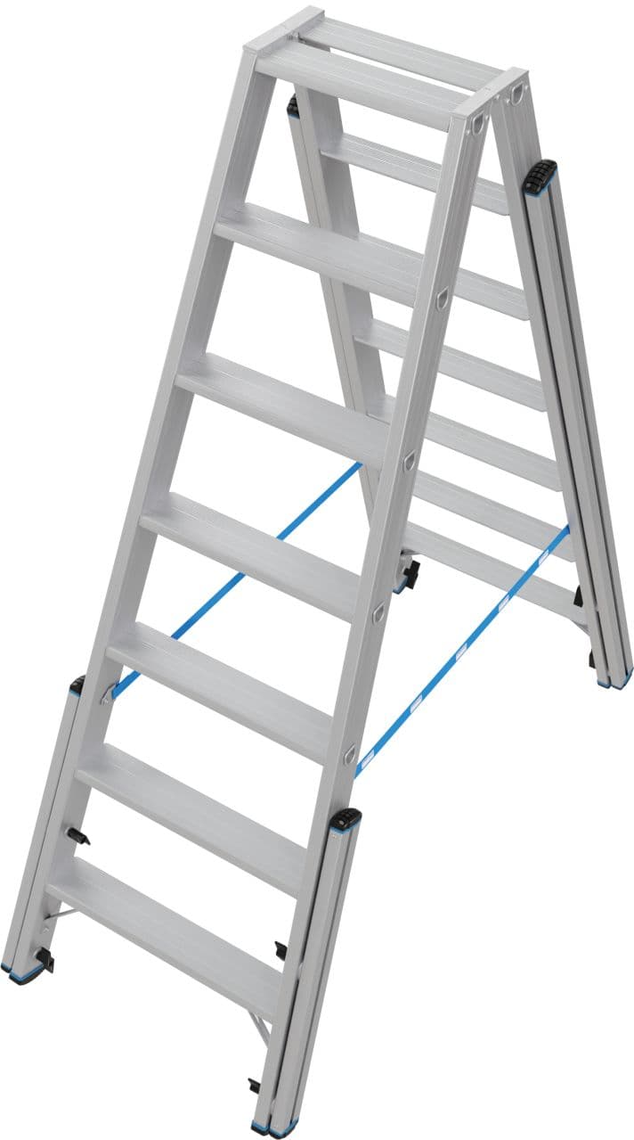 Телескопическая двухсторонняя стремянка Krause Stabilo 2х7 134899