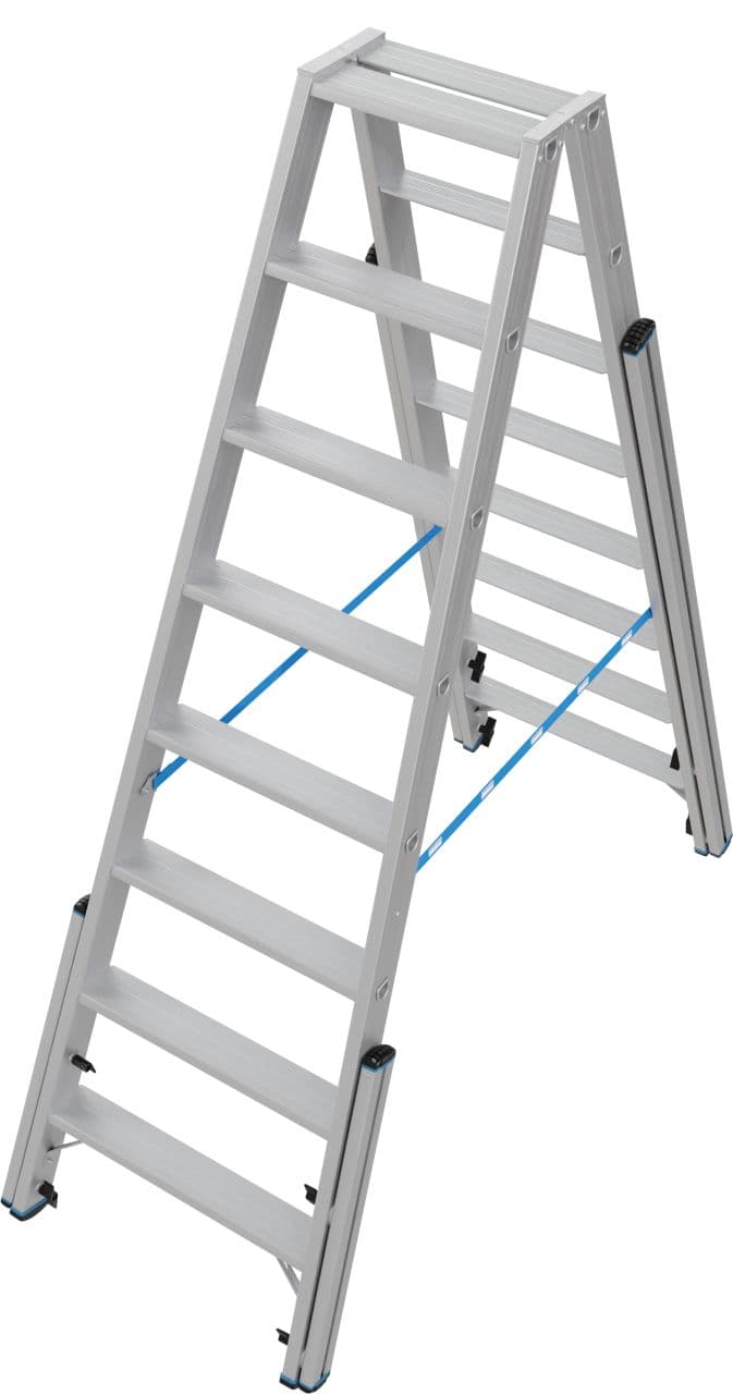 Телескопическая двухсторонняя стремянка Krause Stabilo 2х8 134905
