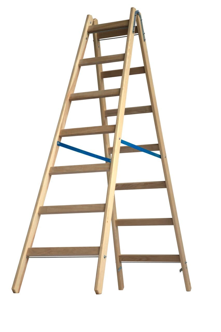 Деревянная стремянка Krause STABILO 2x7 170279