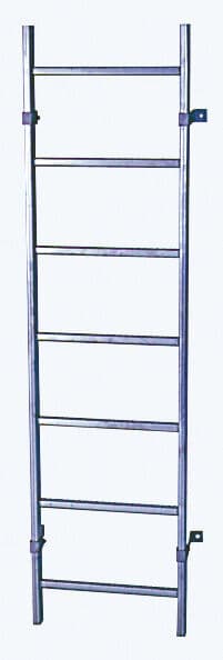 Лестница Krause для шахт 7, 340 мм, оцинкованная сталь 815828