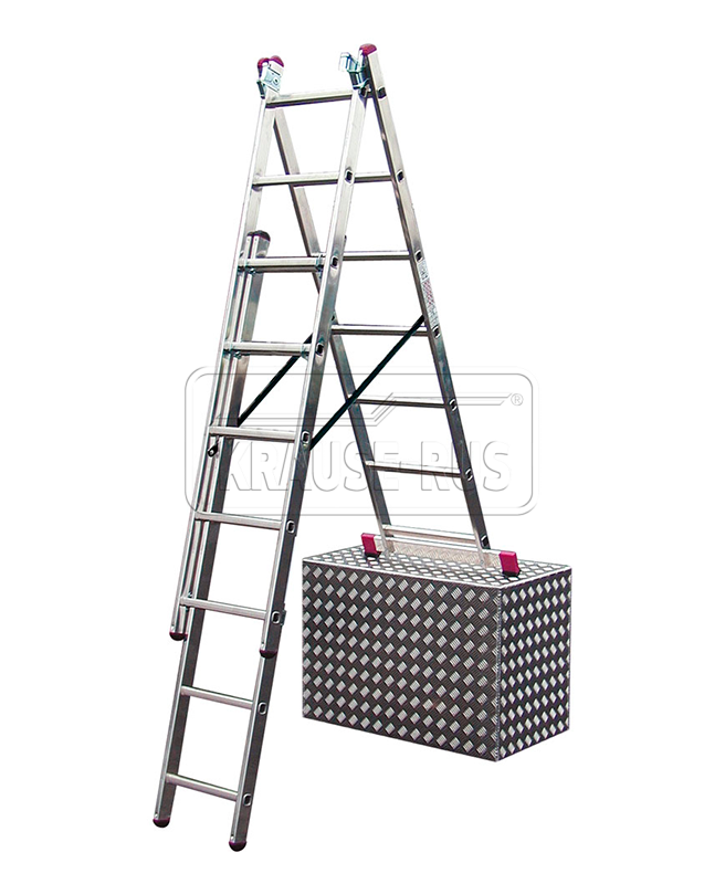 Трехсекционная лестница Corda 3х6, с доп. функцией 013361