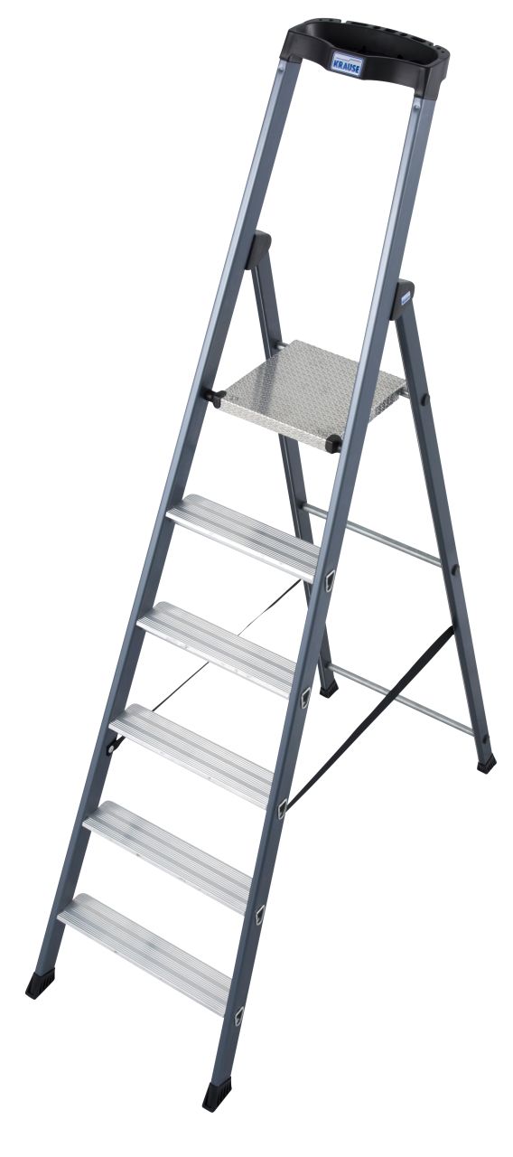 Анодированная стремянка Krause SePro S 6 ступеней 124203